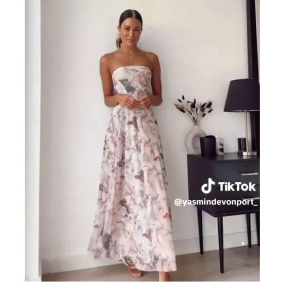 ZARA STRAPLESS STONE TULLE DRESS - Picture 3 of 11